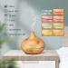 550ml Aroma Diffuser Set with 10 Oils | Ultrasonic Essential Oil Vaporizer for Bedroom | Wood Grain Humidifier for Home & Office - Buy Online on GoSupps.com
