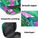 Tropical Green Leaves Portable Menstrual Bag | Stylish Storage for Teens & Women | Zippered Cup Pocket - Buy Online on GoSupps.com