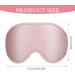 Premium 3D Contoured Sleep Mask - Light Blocking Eye Mask for Back & Side Sleepers Soft Adjustable Pink Eye Cover - Buy Online on GoSupps.com