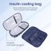 qazaa Insulin Cooler Travel Case Diabetic Medication Organizer Medicals Cooler Bag Waterproof and Insulation Liner(Navy Blue) - Buy Online on GoSupps.com