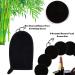 Reusable Makeup Remover Wipes -10 Bamboo Rounds Pads with 1 Glove Laundry Bag & a Travel Carry Bag - 5 Blue & 5 Black Bamboo Charcoal Organic Makeup Removal Pads - Soft Chemical Free Face lips Wipes - Buy Online on GoSupps.com
