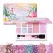 Petite N Pretty WhimsiCali Eyeshadow & Cheek Makeup Palette Kit for Kids Tweens & Teens - Natural Clean Non-toxic - Made in USA