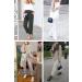 Women's Casual Cotton Trousers with Pockets - Elastic Waist Drawstring Pants | White, Large - Buy Online on GoSupps.com