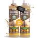 Qindoo parquet care Parket cleaner 2 LTR clean wood care wooden floor soap wiping for wooden floor with antistatic dirt -repellent protective film 1 l (2 Pack)