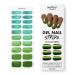 MOYOU LONDON Semi-Cured UV Gel Strips - 20 Pieces - Gel Nail Foils UV Curing for Salon Quality Manicure - Jungle Gold