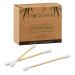 Bamboo cotton buds 200 pieces plastic-free ear buds biodegradable (1 x 200 cotton buds without decoration)