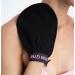Skin Gym Exfoliating Body Mitt Scrubber - Deep Exfoliating Gloves for Bath Shower - Dead Skin Remover - Unclogs Pore for Smooth Glowing Skin Black