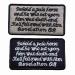 Revelation 6:8 Tactical Morale Badge, Behold A Pale Horse and He Who Sat Upon Him was Death Embroidery Hook & Loop Emblem Patch Bible 06