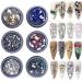 6 Boxes Mixed Colored Rhinestones for Nails - DIY Nail Art Kit with Multi Shaped Gems - AB Blue Red Green Gold Black - Perfect for Crafts, Clothes, Shoes, Jewelry - Buy Online on GoSupps.com