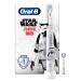 Oral-B Junior Star Wars Electric toothbrush/Electric Toothbrush for children from 6 years 2 plug-in brushes 360 and pressure control 2 cleaning modes including sensitive dental care soft bristles timers white Starwars