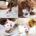 HUOXIG Cat Interactive Toy and Food Dispenser Treat Ball Cat Food Feeder Indoor Outdoor Cat Feeding Toys Transparent Mice Food Tumbler Pet interactive Toy Puzzle Play Toy Kids Toy -2PCS/Set - Buy Online on GoSupps.com