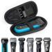 JEVONG Razor for Braun S3/S7/S7/S9/S9 Electrician 300S 3040S 5018S 5050cs 6075cc 7020s 9370cc hard shell travel case with extra space for charging devices and shaver parts accessories