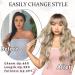 NAYOO Curly Wavy Dirty Blonde Wig with Bangs | Heat Resistant Synthetic Fiber 26 Inches | Perfect for Daily Wear & Parties - Buy Online on GoSupps.com