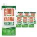 Good Karma Unsweetened Flaxmilk +Protein, 32 Ounce (Pack of 6), Plant-Based Non-Dairy Milk Alternative with 8g Plant Protein, Lactose Free, Vegan, Shelf Stable Flaxmilk + Protein- Unsweetened