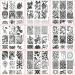 BeautyLeader 10 Pcs Nail Stamping Plates Set | Lace Flower Animal Patterns | Nail Art Stamp Template Kit with Stamper & Scraper | Nails Tool (A01-010) - Buy Online on GoSupps.com