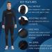 Lemorecn Men's Wetsuit Neoprene Full Body Diving Suit 3/2mm and 5/4mm - Black+Blue, Large | 16 Sizes Available - Buy Online on GoSupps.com