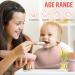 BPA-Free Silicone Baby Feeding Set | Suction Plate, Soft Spoon & Fork, Sippy Snack Cup | Easy-Clean, Durable & Versatile | Hypoallergenic | Milky & Pale Pink - Buy Online on GoSupps.com