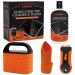 Glass Stove Top Cleaner Kit 12 oz Cooktop Cleaner and Polish Non-Abrasive No Scratch Removes Tough Stains with Scrubbing Pad Handle Scraper Cloth