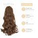 Buy Gairyan 45cm Ash Brown Claw Clip Ponytail Extensions - Curly & Wavy Synthetic Hair for Women - Buy Online on GoSupps.com