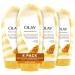 Body Wash by Olay Moisture Ribbons Plus Shea + Manuka Honey Body Wash 18 fl oz (Pack of 4) Shea + Manuka Honey Body Wash Pack of 4 18 Fl Oz (Pack of 4)