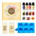 Soap Making Kit - Premium Set for Soap Making - Melt and Pour Shea Butter Soap Base - Ultra Clear Soap Base 2 LB Mica Powder - Essential Oils Mold Kit for Families - Soap Making Set for Beginners