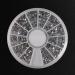 PYNQ Silver rhinestones boxes Crystal nail manicure Nail Art 1.5 MM wheel - Buy Online on GoSupps.com