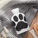 Black Paw Hot Water Bottle with Plush Cover | Hand Warmer for Adults & Children | 26.5x15.3cm Shipping Internationally - Buy Online on GoSupps.com