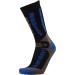 Pure Athlete Kids Merino Wool Ski Socks - Black/Blue - Boys/Girls OTC Winter Skiing Sock 1 Pair (Small-Medium) - Buy Online on GoSupps.com