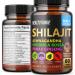 Shilajit Capsules Organic Extract Blend 60 Capsules for Men & Women - Shilajit Supplement 9000mg Ashwagandha, Immune Support Supplement 2000mg Rhodiola Supplement, Ginko Ginkgo Biloba Shilajit & Ashwagandha