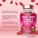 Hair Skin and Nails Vitamins | 5000 g Biotin Zinc Vitamin C E & More! 60 Vegan Gummies | Supplement for Women and Men | by Horbaach - Buy Online on GoSupps.com