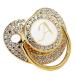 Buy Lightweight Baby Pacifier with Bling - Curved Newborn Pacifier (Letter A) - International Shipping Available - Buy Online on GoSupps.com