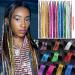12 Colors Hair Tinsel Kit - 44 Inches Sparkling Fairy Hair Extensions with Tool - 2400+ Strands Glitter Shiny Hair Glitter - Buy Online on GoSupps.com