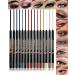 Green Gel Eyeliner Pencil Sharpenable Multi-Use Colored Eyeliner Waterproof Smudge-Proof Cream Shimmer Eye Liner Pen Long Wear Waterline Eyeliner with Sharpener High Pigmented Eye Pencil Makeup-04 04 Dark Green - Buy Online on GoSupps.com