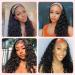 Curly Water Wave Headband Wig for Black Women - 26 Inch Synthetic Wet and Wavy Headband Wig - Glueless Black Half Wig 150% Density - Daily Wear - Buy Online on GoSupps.com