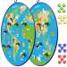 BooTaa 2 Pack 29" Large Dart Board Game Set with 20 Sticky Balls Indoor/Sport Outdoor Fun Party Play Games Boys Girls Toys Birthday Toy Gifts for 3 4 5 6 7 8 9 10 11 12 Year Old Boys Girls Kids Earth-Western Eastern Hemisphere