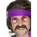 Moustache Disco Annees 70 - Marron