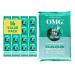 16 pack Oh!My Gim Seaweed Snack sea salt & green tea vegan healthy seatang snacks South Korea premium dried algae chip dry vegetables sea algae chips Korean foods