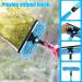 KHZSPP Window Squeegee Kit 2 in 1 Cleaning Squeegee Kit Rotatable Double Sides Window Washing Kit for Window Car Shower Glass Door Mirror Indoor Outdoor(Blue) - Buy Online on GoSupps.com