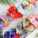 IVARYSS Tie Dye Velvet Scrunchies 12 Pcs Set - Cute Rainbow Ponytail Holders for Girls and Women - Buy Online on GoSupps.com