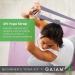 Gaiam Beginner's Yoga Starter Kit - 4mm Thick Printed Non-Slip Mat with Yoga Block and Strap - Lily Shadows Design - Buy Online on GoSupps.com