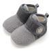 JIASUQI Baby Boys Girls Booties Toddler Soft Winter Boots House Slippers Infant Warm Socks Anti Skid Newborn Crib Shoes 6-12 Months Ld Grey