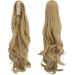 Claw Jaw Ponytail Extension 18 Curly Light Ash Blonde & Bleach Blonde - Clip-in Hair Piece - Buy Online on GoSupps.com
