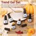 Modelones Gel Nail Polish Set - 6 PCS Neutral Nude & Brown Fall Colors 2024 | Gold Glitter Soak OFF Nail Gel Kit | Perfect Halloween Gift & DIY Manicure - Buy Online on GoSupps.com