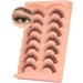 Mavphnee Cat Eye Wispy 3D False Lashes - Natural Look Clear Band, 7 Pairs - Buy Online on GoSupps.com