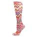 Celeste Stein Therapeutic Compression Socks Orange Fleur Missoni 15-20 mmHg Moderate