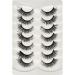 Vivis False Eyelashes 7 Pairs Lashes 3D Faux Mink Long Natural False Eyelashes Fluffy Thick Cross Volume Cat Eye Hand-made Dramatic Fake Eye Black Soft for Various Makeups FL02 - Buy Online on GoSupps.com