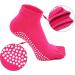 Buy Women's Yoga Socks - Non-Slip Sports Socks with Rubber Soles | Toe Socks for Pilates Dance & Martial Arts - Black & Red (36-42) | 4 Couples - Buy Online on GoSupps.com