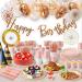 175PCS Pink and Rose Gold Plates Napkins Party Supplies  Severs 25 Disposable Party Plates  Plastic Forks Knives Spoons  Golden Dot Paper Plates  Napkins Cups for Baby Shower Decorations Pink Party 175 PCS Pink and Rose Gold Glitter - Buy Online on GoSupps.com