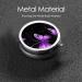 Buy Butterfly Purple Round Pill Box - 3 Compartment Portable Travel Medicine Organizer | Mini Decorative Pocket Purse Pill Case - Buy Online on GoSupps.com