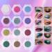Shimmer Eyeshadow | Women Shimmer Makeup Eye Shadow Single Buildable | Reflective Glitter Eyeshadow Single for Travel Daily Travel Parties Picnics - Buy Online on GoSupps.com